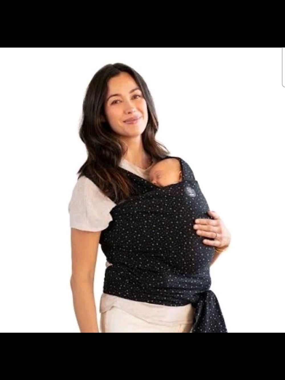 Petunia Pickle Bottom for Moby Black and Gray Infant Wrap